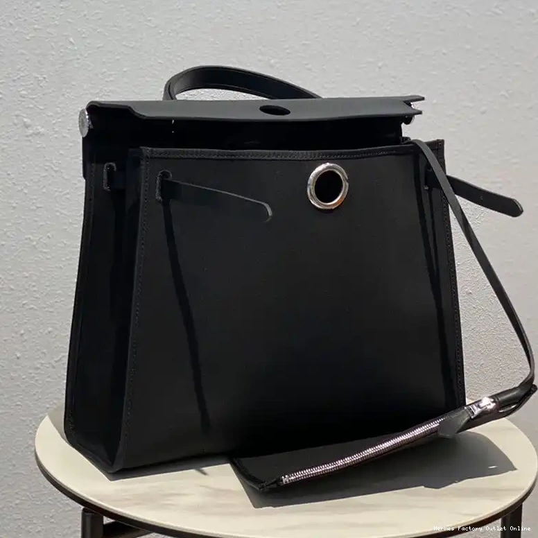 Affordable In Bag Hardware Black Canvas Herbag Palladium Hermes 0420